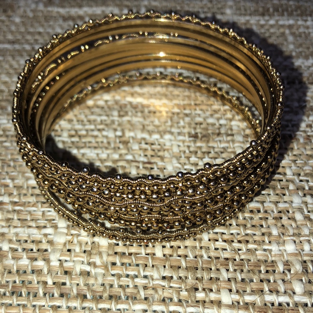 Goldtone Stackable Bangle Bracelets